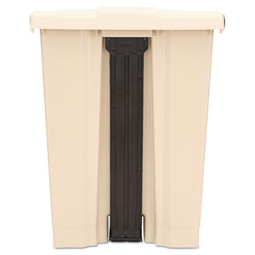 Image of Rubbermaid® Commercial FG614500BEIG Legacy Step-On Receptacle, 18 gal, Polyethylene, Beige