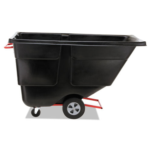 Image of Rubbermaid® Commercial FG131400BLA 1 cu yd BRUTE Rotomolded Tilt Truck, 850 lb Capacity, Black