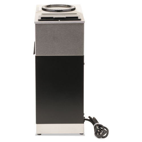 Image of BUNN® 33200.0000 VPR Two Burner Pourover Coffee Brewer, 12-Cup, Stainless Steel, Black