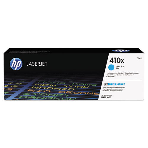 Image of HP CF411X HP 410x, (cf411x) High-Yield Cyan Original Laserjet Toner Cartridge