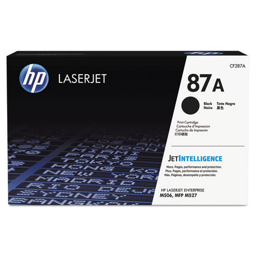 Image of HP CF287A HP 87a, (cf287a) Black Original Laserjet Toner Cartridge