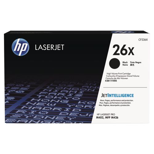 Image of HP CF226X HP 26x, (cf226x) High-Yield Black Original Laserjet Toner Cartridge
