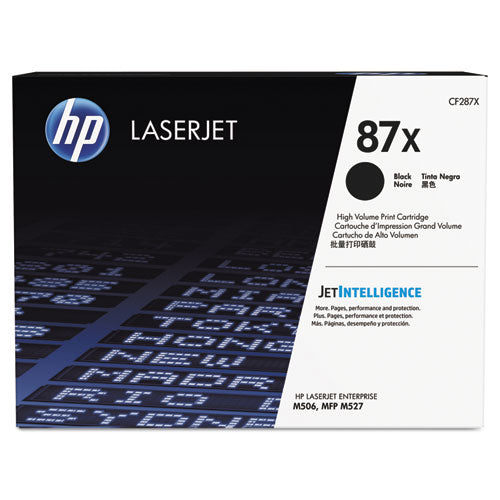 Image of HP CF287X HP 87x, (cf287x) High-Yield Black Original Laserjet Toner Cartridge