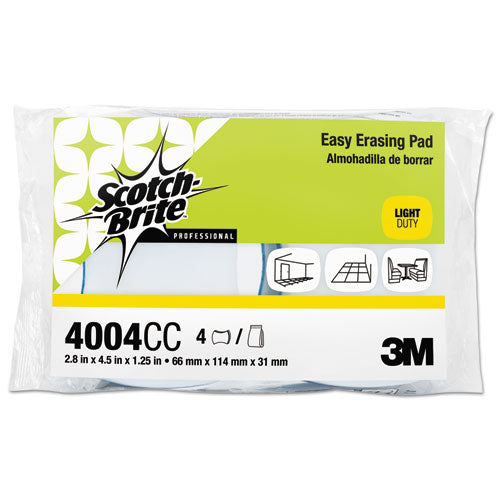 Image of Scotch-Brite PROFESSIONAL 4004CC Easy Erasing Pad 4004, 2.8 x 4.5, Blue/White, 12/Carton