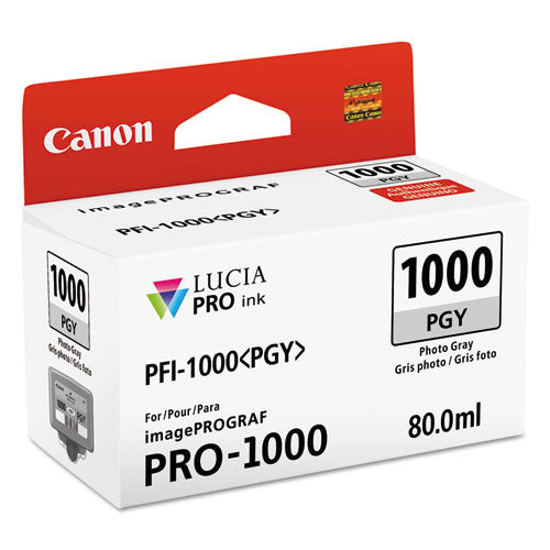 Image of Canon® 0553C002 0553c002 (pfi-1000) Lucia Pro Ink, Photo Gray
