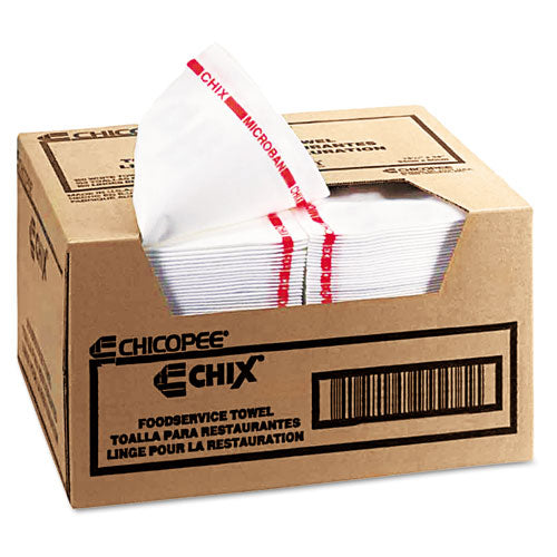 Image of Chix® 8250 Reusable Food Service Towels, Fabric, 13 X 24, White, 150/carton