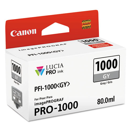 Image of Canon® 0552C002 0552c002 (pfi-1000) Lucia Pro Ink, Gray