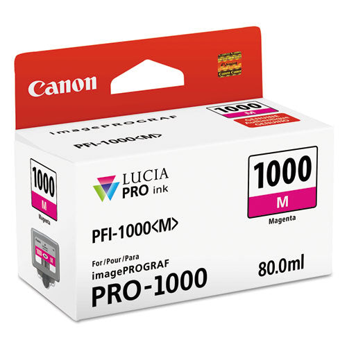 Image of Canon® 0548C002 0548c002 (pfi-1000) Lucia Pro Ink, Magenta