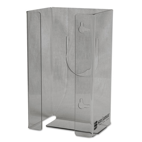 Image of San Jamar® G0803 Clear Plexiglas Disposable Glove Dispenser, 1-Box, Plexiglas, Clear, 5.5 x 3.75 x 10