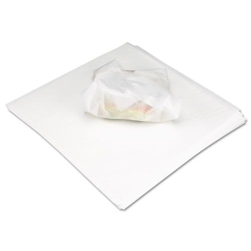 Image of Marcal® 8222 Deli Wrap Dry Waxed Paper Flat Sheets, 12 X 12, White, 1,000/pack, 5 Packs/carton