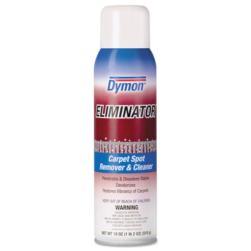 Image of Dymon® 10620 Eliminator Carpet Spot And Stain Remover, 18 Oz Aerosol Spray, 12/carton