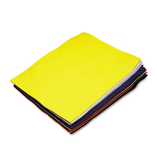 Image of Creativity Street® PAC3907-01 Felt Sheet Pack, Rectangular, 9 X 12, Assorted Colors, 12/pack