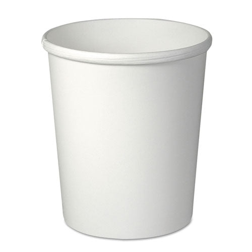 Image of SOLO® H4325-2050 Flexstyle Double Poly Paper Containers, 32 oz, White, Paper, 25/Pack, 20 Packs/Carton