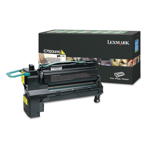 Image of Lexmark C792X4YG C792x4yg Return Program Extra High-Yield Toner, 17,000 Page-Yield, Yellow