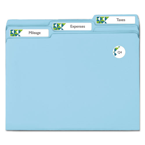 Image of Avery® 08366 Permanent Trueblock File Folder Labels With Sure Feed Technology, 0.66 X 3.44, White, 30/sheet, 25 Sheets/pack