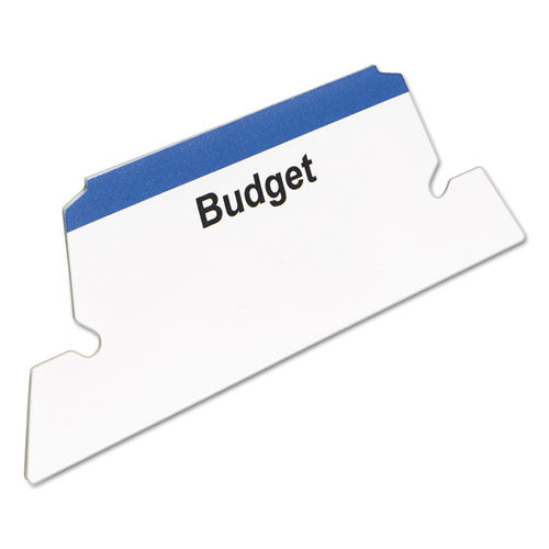 Image of Avery® 05567 Laser Printable Hanging File Tabs, 1/5-Cut, White, 2.06" Wide, 90/Pack