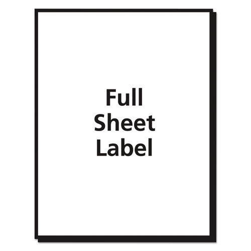 Image of Avery® 08665 Matte Clear Shipping Labels, Inkjet Printers, 8.5 X 11, Clear, 25/pack