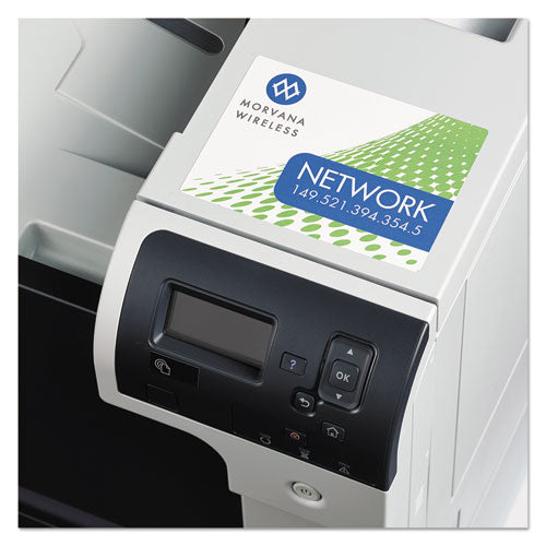 Image of Avery® 22827 Removable Print-to-the-Edge White Labels w/ Sure Feed, 3.5 x 4.75, 32/Pack