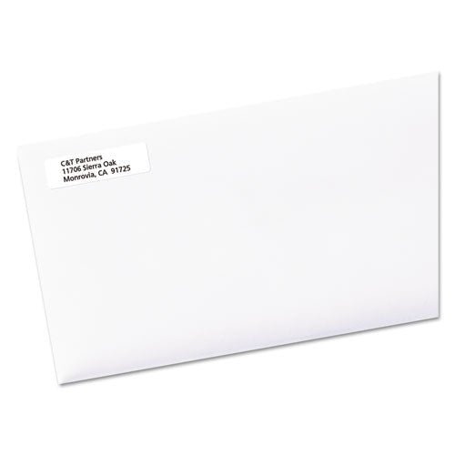 Image of Avery® 5967 White Address Labels W/ Sure Feed Technology For Laser Printers, Laser Printers, 0.5 X 1.75, White, 80/sheet, 250 Sheets/box