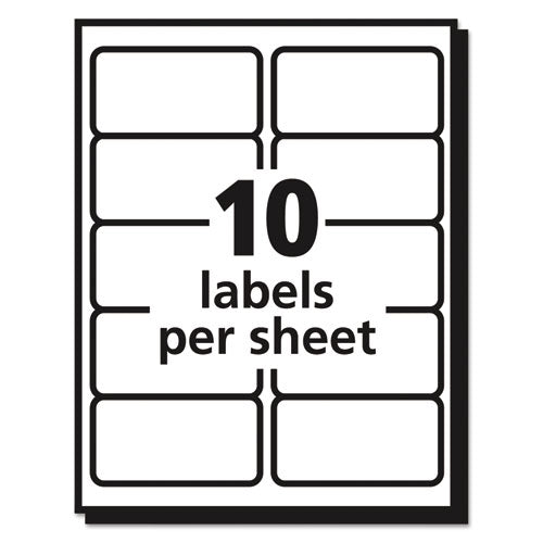 Image of Avery® 08663 Matte Clear Easy Peel Mailing Labels W/ Sure Feed Technology, Inkjet Printers, 2 X 4, Clear, 10/sheet, 25 Sheets/pack