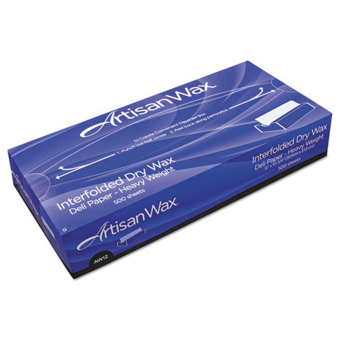 Image of Bagcraft P012008 Dry Wax Paper, 8 X 10.75, White, 500/box, 12 Boxes/carton