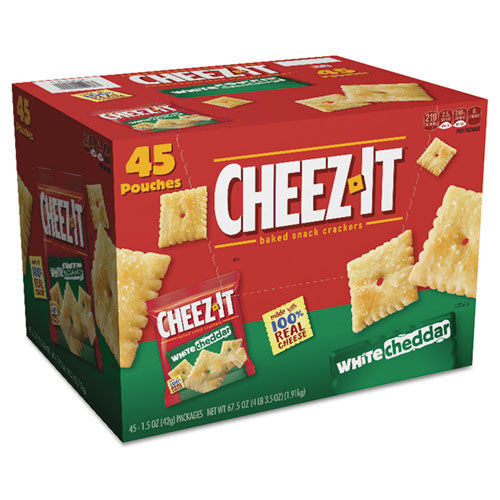 Image of Sunshine® KEE10893 Cheez-It Crackers, 1.5 Oz Bag, White Cheddar, 45/carton