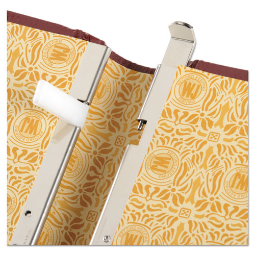 Image of Wilson Jones® W0396-11 Looseleaf Corporation Minute Book, 1-Subject, Unruled, Red/Gold Cover, (250) 11 x 8.5 Sheets