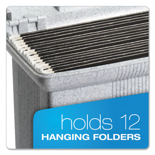 Image of Pendaflex® 41737 Portable File Boxes, Letter Files, 14.88" X 6.5" X 11.88", Granite