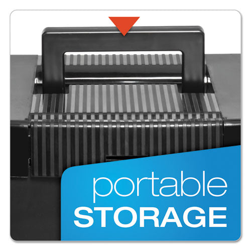 Image of Pendaflex® 20861 Portable Letter Size File Box, Letter Files, 13.5" X 10.25" X 10.88", Black