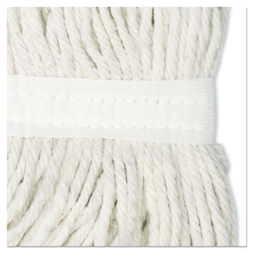 Image of Boardwalk® BWK2020RCT Cut-End Wet Mop Head, Rayon, #20, White, 12/Carton