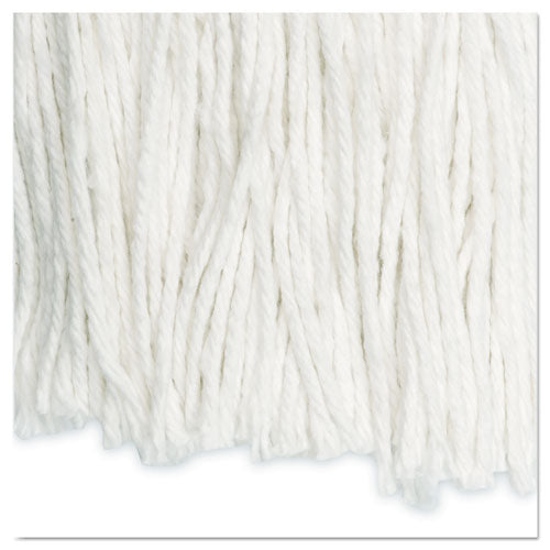 Image of Boardwalk® BWK2024REA Cut-End Wet Mop Head, Rayon, #24, White