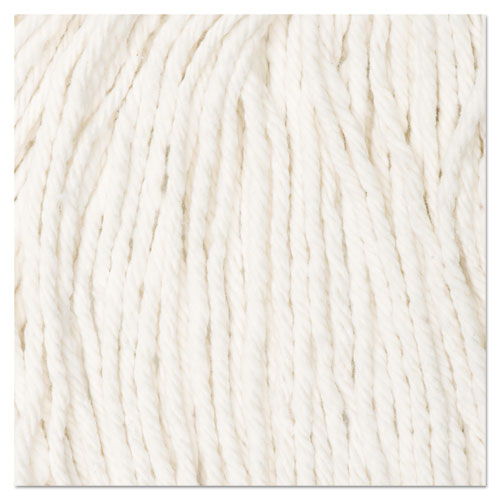 Image of Boardwalk® BWK2024CEA Cut-End Wet Mop Head, Cotton, #24, White