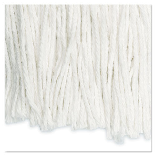 Image of Boardwalk® BWK2024RCT Cut-End Wet Mop Head, Rayon, #24, White, 12/Carton