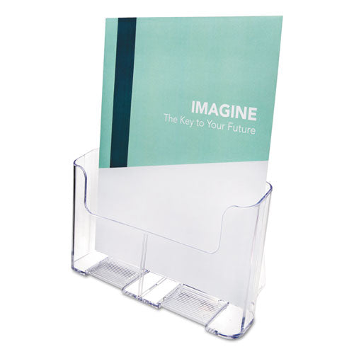 Image of deflecto® 77001 Docuholder For Countertop/wall-Mount, Magazine, 9.25w X 3.75d X 10.75h, Clear