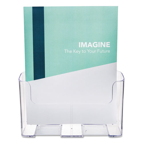 Image of deflecto® 77001 Docuholder For Countertop/wall-Mount, Magazine, 9.25w X 3.75d X 10.75h, Clear