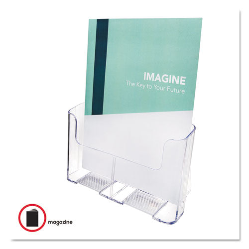 Image of deflecto® 77001 Docuholder For Countertop/wall-Mount, Magazine, 9.25w X 3.75d X 10.75h, Clear