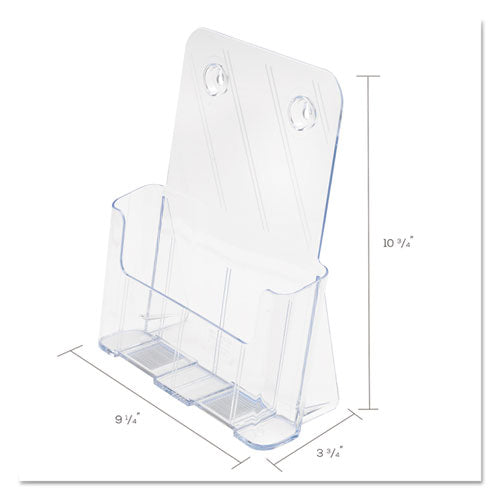 Image of deflecto® 77001 Docuholder For Countertop/wall-Mount, Magazine, 9.25w X 3.75d X 10.75h, Clear