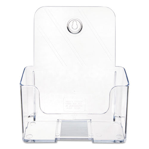 Image of deflecto® 74901 Docuholder For Countertop/wall-Mount, Booklet Size, 6.5w X 3.75d X 7.75h, Clear