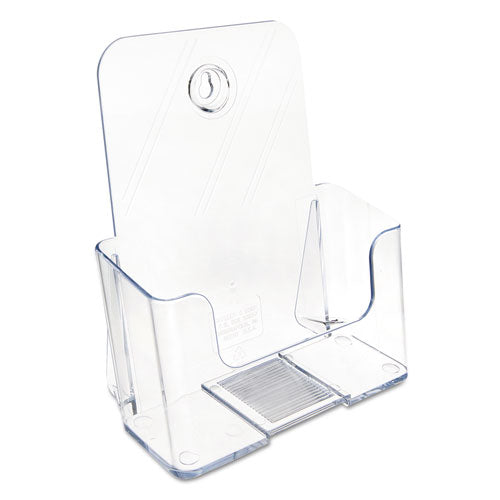 Image of deflecto® 74901 Docuholder For Countertop/wall-Mount, Booklet Size, 6.5w X 3.75d X 7.75h, Clear