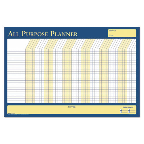 Image of House of Doolittle 639 100% Recycled All-Purpose/Vacation Planner, 12-Month Planning/Scheduling Calendar, 36" x 24", Multicolor Surface