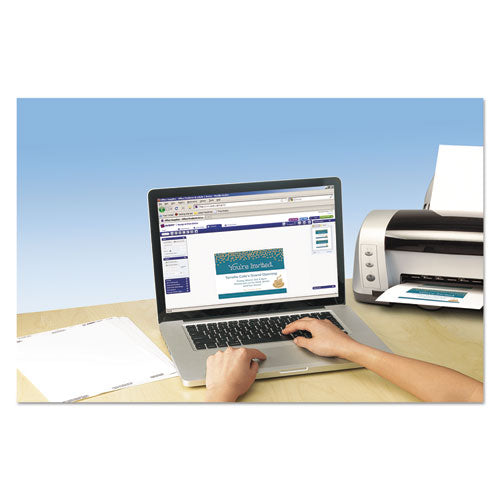 Image of AveryÂ® Note Cards With Matching Envelopes, Inkjet, 65lb, 4.25 X 5.5, Textured Uncoated White, 50 Cards, 2 Cards/sheet, 25 Sheets/box