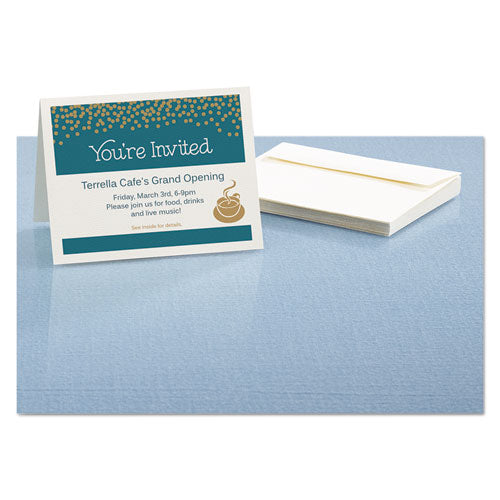 Image of AveryÂ® Note Cards With Matching Envelopes, Inkjet, 65lb, 4.25 X 5.5, Textured Uncoated White, 50 Cards, 2 Cards/sheet, 25 Sheets/box