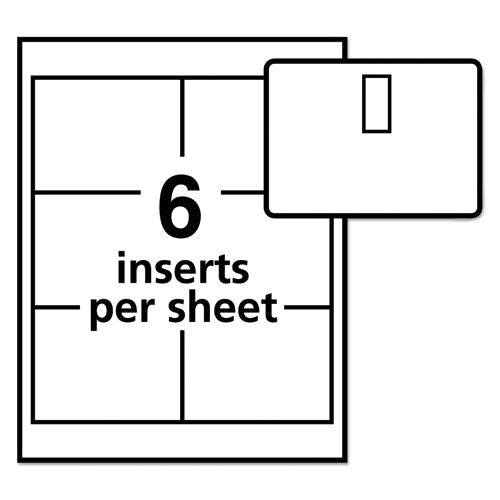 Image of Avery® 05384 Clip-Style Name Badge Holder With Laser/inkjet Insert, Top Load, 4 X 3, White, 40/box
