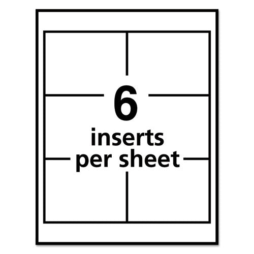 Image of Avery® 05392 Name Badge Insert Refills, Horizontal/vertical, 3 X 4, White, 300/box