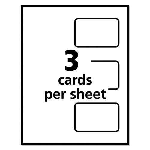 Image of Avery® 05362 Self-Laminating Laser/Inkjet Printer Badges, 2.25 x 3.5, White, 30/Box