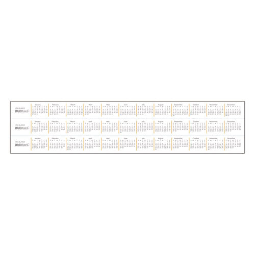 Image of AT-A-GLANCEÂ® Wallmates Self-Adhesive Dry Erase Monthly Planning Surfaces, 24 X 18, White/gray/orange Sheets, Undated