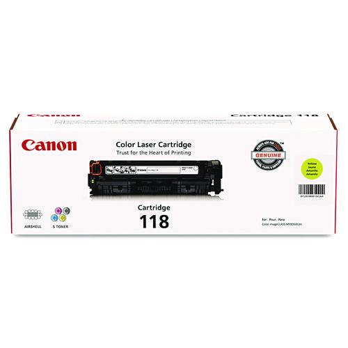 Image of Canon® 2659B001 2659b001 (118) Toner, 2,900 Page-Yield, Yellow