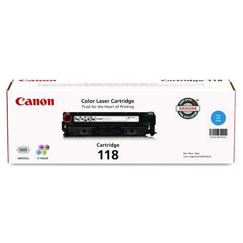 Image of Canon® 2661B001 2661b001 (118) Toner, 2,900 Page-Yield, Cyan