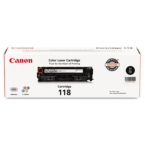 Image of Canon® 2662B001 2662b001 (118) Toner, 3,400 Page-Yield, Black