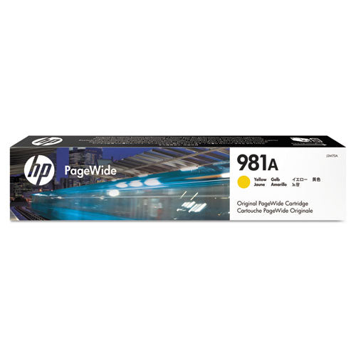 Image of HP J3M70A HP 981a, (j3m70a) Yellow Original Pagewide Cartridge